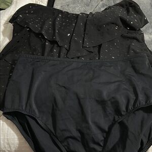 Magicsuit Black Ruffled Swimwear